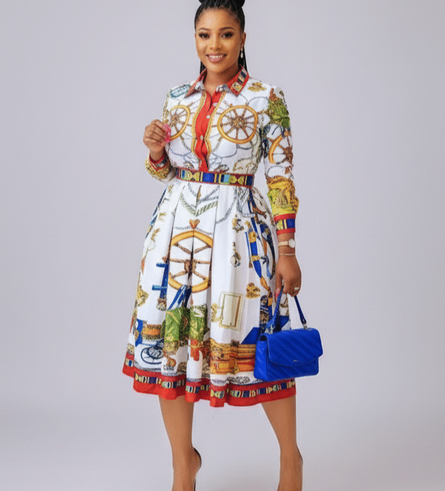 KILTIZILEA Nautical Heritage Shirtdress - Elegant Edition